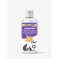 Unicum ORGANIC шампунь для котів з пантенолом та екстрактом вівса 200 мл.