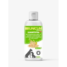 Unicum ORGANIC шампунь для собак з пантенолом та екстрактом вівса 200 мл.