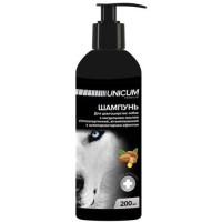 Unicum шампунь для довгошерстих собак з мигдальним маслом 200 мл.