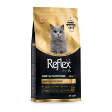 Reflex Plus повноцінний та збалансований сухий корм для котів породи британська короткошерста 1,5 кг