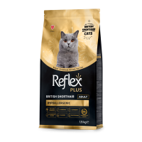 Reflex Plus повноцінний та збалансований сухий корм для котів породи британська короткошерста 1,5 кг