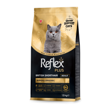 Reflex Plus повноцінний та збалансований сухий корм для котів породи британська короткошерста 1,5 кг
