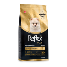 Reflex Plus повноцінний та збалансований сухий корм для цуценят породи померанський шпіц 1,5 кг