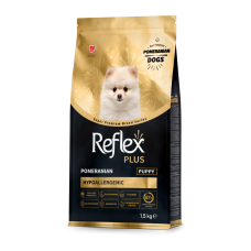 Reflex Plus повноцінний та збалансований сухий корм для цуценят породи померанський шпіц 1,5 кг