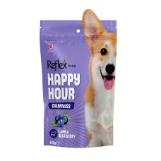 Reflex Plus Happy Hour ласощі для собак з ягням та чорницею, заспокійливі