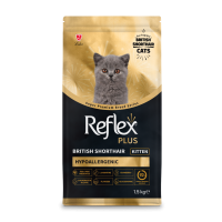 Reflex Plus повноцінний та збалансований сухий корм для кошенят породи британська короткошерста 1,5 кг