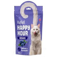 Reflex Happy Hour (Рефлекс Щаслива година) ласощі для котів курка та чорницею, урінарі 60г