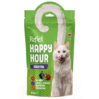 Reflex Happy Hour (Рефлекс Щаслива година) ласощі для котів лосось, ягня, курка, чорниця та журавлина, коктейль 60г