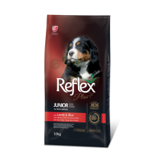 Reflex Plus (Рефлекс Плюс) Повноцінний та збалансований сухий корм для цуценят великих порід з ягням та рисом 18кг.