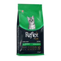 Reflex Plus (Рефлекс Плюс) Повноцінний та збалансований сухий корм для кошенят з куркою 1.5кг.