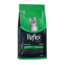 Reflex Plus (Рефлекс Плюс) Повноцінний та збалансований сухий корм для кошенят з куркою 1.5кг.