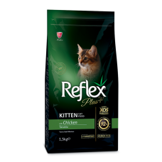 Reflex Plus (Рефлекс Плюс) Повноцінний та збалансований сухий корм для кошенят з куркою 1.5кг.