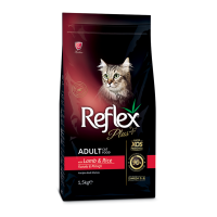Reflex Plus (Рефлекс Плюс) Повноцінний та збалансований сухий корм для котів з ягням та рисом 15кг.