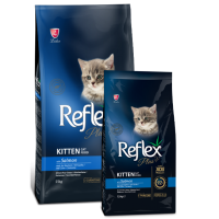 Reflex Plus (Рефлекс Плюс) Повноцінний та збалансований сухий корм для кошенят з лососем 15кг.