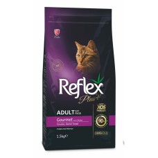 Reflex Plus (Рефлекс Плюс) Повноцінний та збалансований сухий корм для котів Gourmet з куркою 50г.