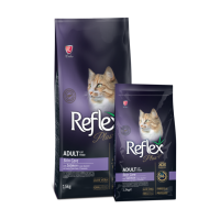 Reflex Plus (Рефлекс Плюс) Повноцінний та збалансований сухий корм для догляду за шкірою котів з лососем 50г.
