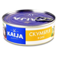 Скумбрия атлантическая в масле Kaija 240 г (4751007731225)