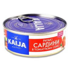 Ризькі сардини в томатному соусі Kaija 240 г (4751007731287)