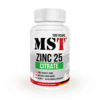 MST® ZINC 25 Citrate | Цинк цитрат 100 капсул