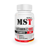 MST® VITAMIN C 1000 + D3 + ZINС - 100 таблеток | Вітамін Ц + Д3 + Цинк