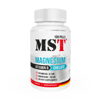 MST® MAGNESIUM CHELAT + Vitamin B6 Магній Хелат + вітамін Б 100 таблеток
