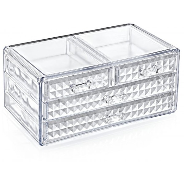 FT-022 Органайзер для косметики трирівневий Diamond  24*15,