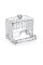 FT-025 Контейнер під ватні палички Diamond 8,8*10,5*6 см, прозорий, пластик