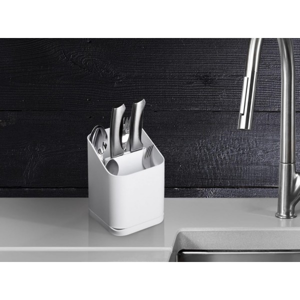 Настольный держатель для приборов EMHOUSE EP-910 12x11x17,5 см белый