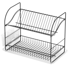 Сушка-стійка для посуду, чорний (КВ002)