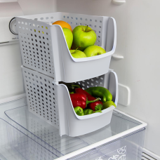 50860 Органайзер великий DecoBella 29*21,5*15,9, пластик сірий