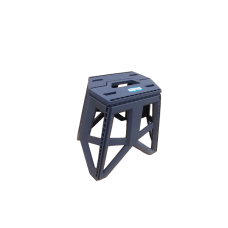 Табурет складаний, вантажопідйомність 150 кг, великий, сірий