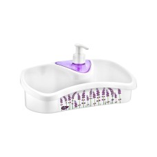 TE-500 Дозатор д/мила та тримач губки з дек. (26x12x13 СМ)