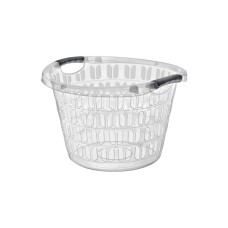 E-293 Кошик для білизни круг. прозорий 33Л