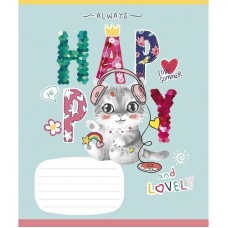 Тетрадь ученическая "I love you" 012-3295K-2 в клетку, 12 листов