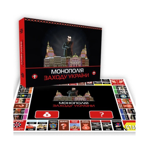 Настольная игра "Монополия Запада Украины" PLR-0040 от 2 до 5 игроков
