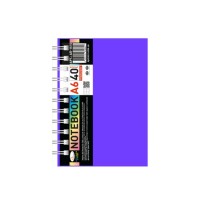 Блокнот А6 АП-1510(Violet) 40 листов, пружина боковая