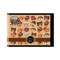 Альбом для рисования A4 "Bear Band" АП-0306-4, 24 листа