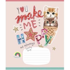 Тетрадь ученическая "I love you" 012-3295K-3 в клетку, 12 листов