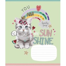 Тетрадь ученическая "I love you" 012-3295K-4 в клетку, 12 листов