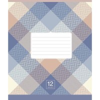 Тетрадь ученическая "Plaid pattern" 018-3345K-4 в клетку, 18 листов