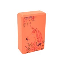Блок для йоги "Єдиноріг" MS 0858-14(Orange) EVA 23 х 15 х 7,5 см