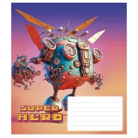Тетрадь ученическая "Super hero" 012-3298K-2 в клетку, 12 листов