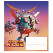 Тетрадь ученическая "Super hero" 012-3298K-2 в клетку, 12 листов