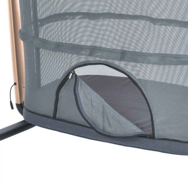 Кроватка-манеж NOA ME 1125-G Dark Gray серый