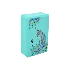 Блок для йоги "Єдиноріг" MS 0858-14(Turquoise) EVA 23 х 15 х 7,5 см