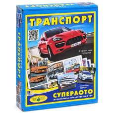 Настольная игра супер ЛОТО "Транспорт" 81978, 36 карточек