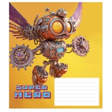 Тетрадь ученическая "Super hero" 012-3298K-4 в клетку, 12 листов
