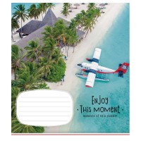 Тетрадь ученическая "Enjoy this moment" 012-2896L-4 в линию, 12 листов