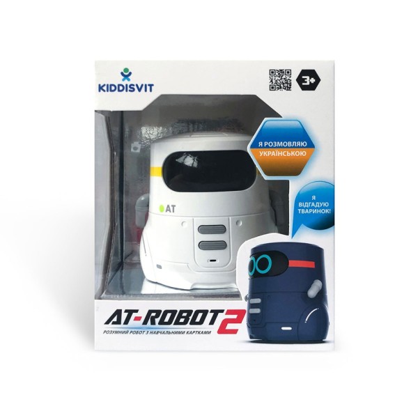 Умный робот с обучающими карточками AT-ROBOT 2 AT002-01-UKR сенсорное управление