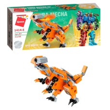 Дитячий Конструктор Qman 1414-1-6 трансформер (робот + динозавр) 93 дет  T-Rex